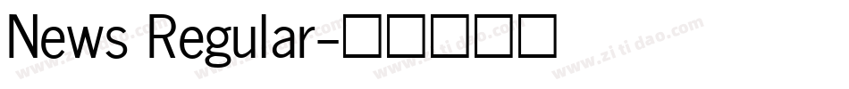 News Regular字体转换